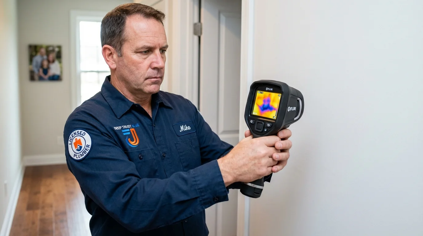 Thermal imaging leak detection by Johns Plumbing LLC in Petoskey